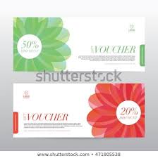 Template Gift Voucher Coupon Discount Background Modern Design Vector Illustration Brochure Design Templates Voucher