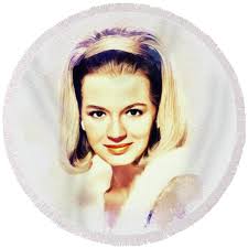 Angie Dickinson, Vintage Actress #5 Beach Towel