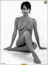 Anouschka Renzi fully nude black-&-white image