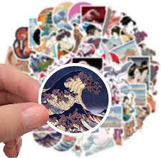 Price ($) any price under $10 $10 to $25 $25 to $50 over $50 custom. Buy Ukiyoe Stickers 50 Pcs Japanese Wave Painting Vinyl Decal Waterproof Aesthetic Sticker Packs Perfect For Macbook Water Bottle Laptop Phone Hydro Flask Online In Indonesia B08ppx1ljy