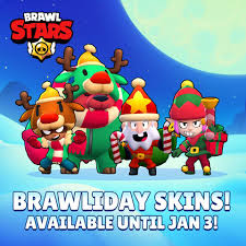 Our brawl stars skins list features all of the currently and soon to be available cosmetics in the game! Brawl Stars Happy Brawlidays Skins Available For Facebook