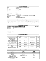 Klik sini untuk template cv yang bagus untuk peluang dipanggil temuduga kerja. Resume For Spm Leavers Communication Behavior Modification