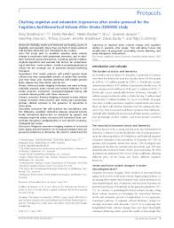 pdf charting cognitive and volumetric trajectories after