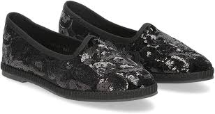 Le Babe Slipon friulane Paillettes Nero (Numeric_40) : Amazon.it: Moda