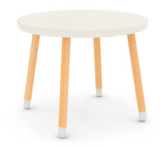 Kindertisch Flexa Play Tischplatte Weiss Lackiert Beine Esche Massiv O60cm Flexa Kindertisch Tisch Weiss