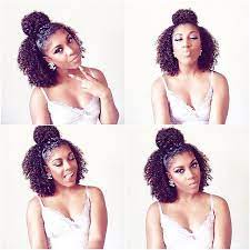 This Is The Half Up Hairstyle Every Cool Curly Girl Is Wearing In 2020 Natural Hair Styles Workout Hairstyles Hair Skin