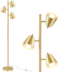 Qimh Industrial Floor Lamps For Living Room 65 Tall Reading Standing Lamp With Adjustable Arms Modern Led Floor Lamps For Bedrooms With 3 Light Bulbs Gold Amazon Com They add depth and interest to a room.