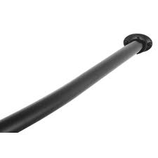 Kingston Brass Vintage 64 1 2 In Adjustable Curved Shower Rod In Black Hcc3170 The Home Depot Shower Curtain Rods Shower Rod Black Shower Curtains