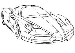 Ferrari Cars Outline Coloring Pages Kids Play Color Cars Coloring Pages Race Car Coloring Pages Sports Coloring Pages