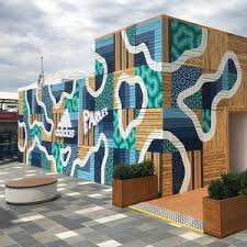 Spent The Last Few Days Painting The Exterior Of The Adidas Parley Pop Up Store At The Australian Open Chec Australian Open Pop Up Store Nature Inspiration