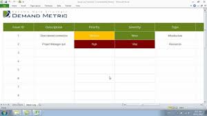 What is an issue in project management? Issue Log Template Youtube