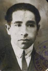 Roman Zaher and rabbi, who carried out bar-mitzvah rite for him