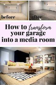 It wasn't a very usable space for us. This Is Awesome You Can Turn Your Garage Into A Super Relaxing Media Room It S Not That Hard And T Garage To Living Space Garage Room Conversion Media Room