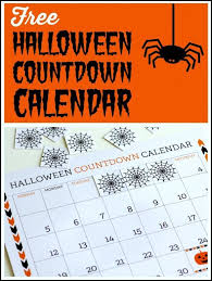 Free Printable Halloween Countdown Calendar Halloween Countdown Calendar Halloween Countdown Halloween Calendar