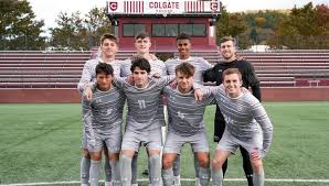 It's senior day! This afternoon we honor these eight guys for all they have  given to Colgate soccer over the past four years. We can't thank them  enough! #GoGate