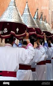 Gifts Being Carried To A Muslim Al Tasmiya Baby Naming Ceremony In Marrakesh Stock Photo Alamy
