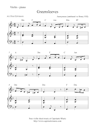 Traditional english folksong greensleeves sheet music arranged for easy guitar tab and includes 2 page(s). Free Sheet Music Scores Free Violin And Piano Sheet Music Greensleeves Sheet Music Piano Sheet Music Violin Music