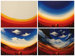Evolution Of Majestic Painted Painting With A Twist Miami Canvas Art Art Night Painting
