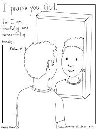 Psalm 139 14 Coloring Page Boy Version Sunday School Coloring Pages Bible Lessons For Kids Psalms