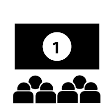 Vector Cine Pelicula Cinta Sala Toma Film Silla Asiento Butaca Funcion Espectadores Cinema Movie Movie Theater Tape Take Cine Iconos Peliculas