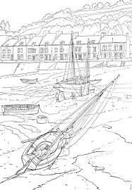 Cancale Le Port De La Houle Bisquine Et Sloup A L Echouage Les Bequilles Sont Amarrees A L Horizontale Pour Que Le Ba Cancale Paysage Breton Peinture Croquis