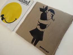 Fabric, cord, organic material, found objects, mixed media, mesh. Banksy Dismaland Free Art Signed Numbered Sign Art Art Graffiti Art