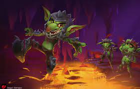 Goblin slayer at darkest dungeon nexus mods and community. Wallpaper Fantasy Art Lava Cave Goblin Goblins According To Samson Images For Desktop Section Fantastika Download