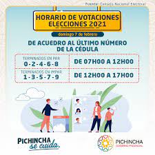 Diario digital | jueves, 11 de marzo de 2021. Elecciones 2021 Conoce El Horario En Gobierno De Pichincha Facebook