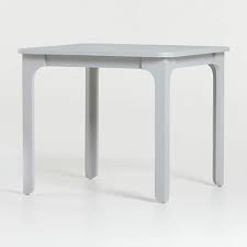 Classic and yet unique, this round dining table showcases the distinctive characteristics of reclaimed pine wood in a timeless pedestal design. Brady Grey Square Play Table Reviews Crate And Barrel