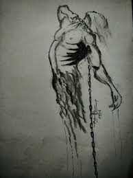 Its Difficult To Get Out Of It Illustration Sketch Locked Down Fading Away Sketches Pencil Drawing Art Demon Drawings Dark Art Drawings Pencil Drawings