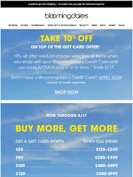 Maybe you would like to learn more about one of these? Bloomingdale S Get Up To A 600 Gift Card Take 10 Off With A Bloomingdales Credit Card Milled