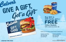 See the best & latest culvers discount gift cards on iscoupon.com. Give A Gift Get A Gift At Culver S Nwilife