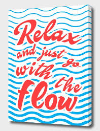 Relax And Just Go With The Flow Waves Summer Poster Art Print By Alma Studio Numbered Edition From 24 9 Curioos In 2020 Summer Poster Posters Art Prints Typography Poster