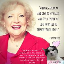 Update: Thank you so much for your donations! Way to go! And the labs will  benefit! And Betty White has a BIG smile! Today's the day! Betty White's  100th Birthday. Let's Pawty!