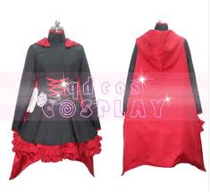 Us 77 0 Free Shipping Hot Sale Rwby Cosplay Ruby Rose Red Dress Cloak Battle Uniform Hallowwen Carnival Party Supply Costume On Aliexpress Com