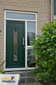 groene kunststof voordeur met kozijn voordeur groene voordeuren bovenlichten
