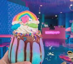 Mermaid Cafe Makes Magical Aquatic Rainbow Treats Nerdist Rainbow Treats Themed Cafes Dessert Shop