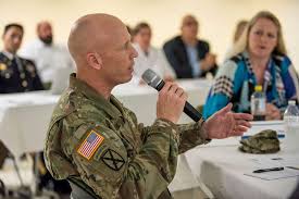 Col. Tom Rickard, garrison commander of Fort George