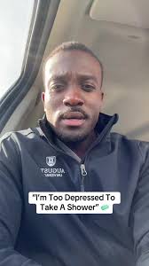 Mental Illness Showering in Dark