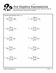 This worksheet explains how to evaluate expressions for the given value of a variable. Evaluate The Expressions With Division Worksheets