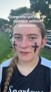 When I See Her in Eye Black Softball