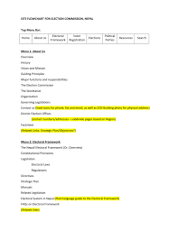 Site Flowchart For Election Commission Nepal
