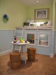 Little Lofted Areas Are So Neat Perfect Place To Hide Away With A Book Inside Playhouse Play Houses Kids Playroom