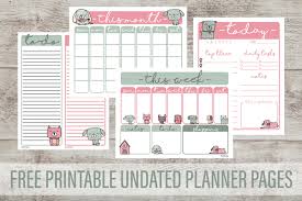 Simple template designs, ideal for printing. Free Printable Planner Pages For Dog Lovers Kol S Notes