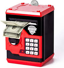 Trending automatic piggy bank to buy. Amazon Com Kids Piggy Bank Automatic Password Electric Piggy Banks Cash Coins Savings Atm Bank Machine Real Money Toy Safe For 3 11 Year Old Girls Boys Birthday Gifts Red Toys Games