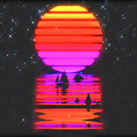 Gray sports car, digital art, neon, porsche, synthwave, retrowave. Retro Design Gifs Get The Best Gif On Giphy