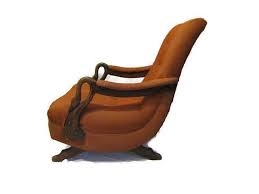Vintage Chicago Gooseneck Upholstered Rocking Chair Mid Etsy Upholstered Rocking Chairs Rocking Chair Chair