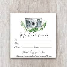Print folding flap gift card holder template. Personalised Photography Gift Certificate Template Gift Voucher Printable Template Gift Card Download For Customers Cards Invitations Aliexpress