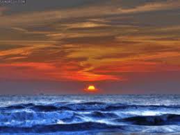 Image of sunset water beach ocean sun soleil wasser eau background. Sunset Gifs Get The Best Gif On Giphy