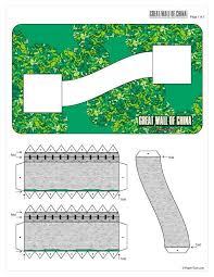Free Great Wall Of China Paper Model Paper Toys Models And Other Stuff At Http Papertoys Com Great Wall Of China Paper Models China Crafts